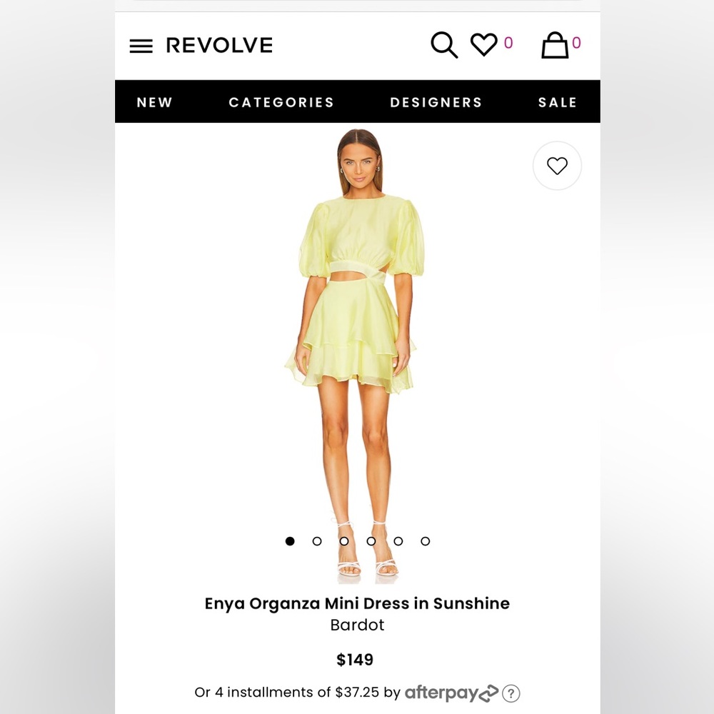 Bardot Maia Dress in Sunshine